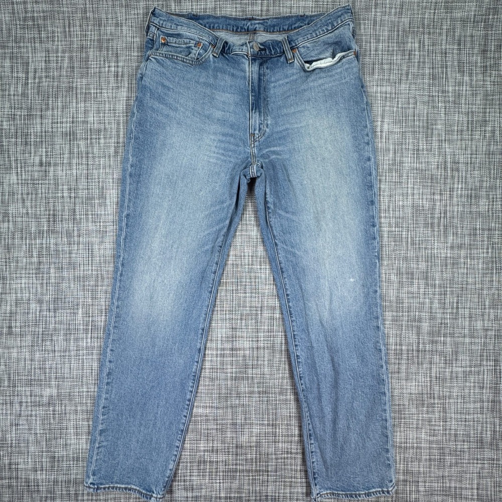 Levis Premium 541 Mens 38x34 Jeans Athletic Taper Blue Stretch Denim Lyocell